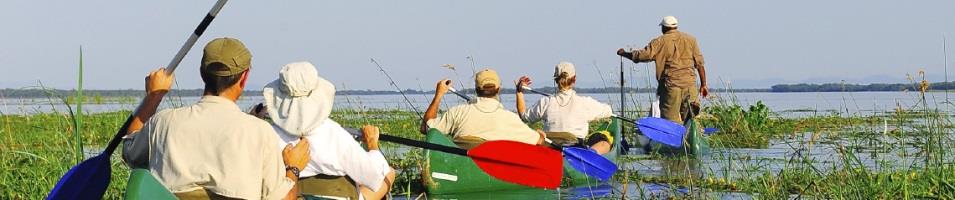 Canoeing on the Zambezi River
